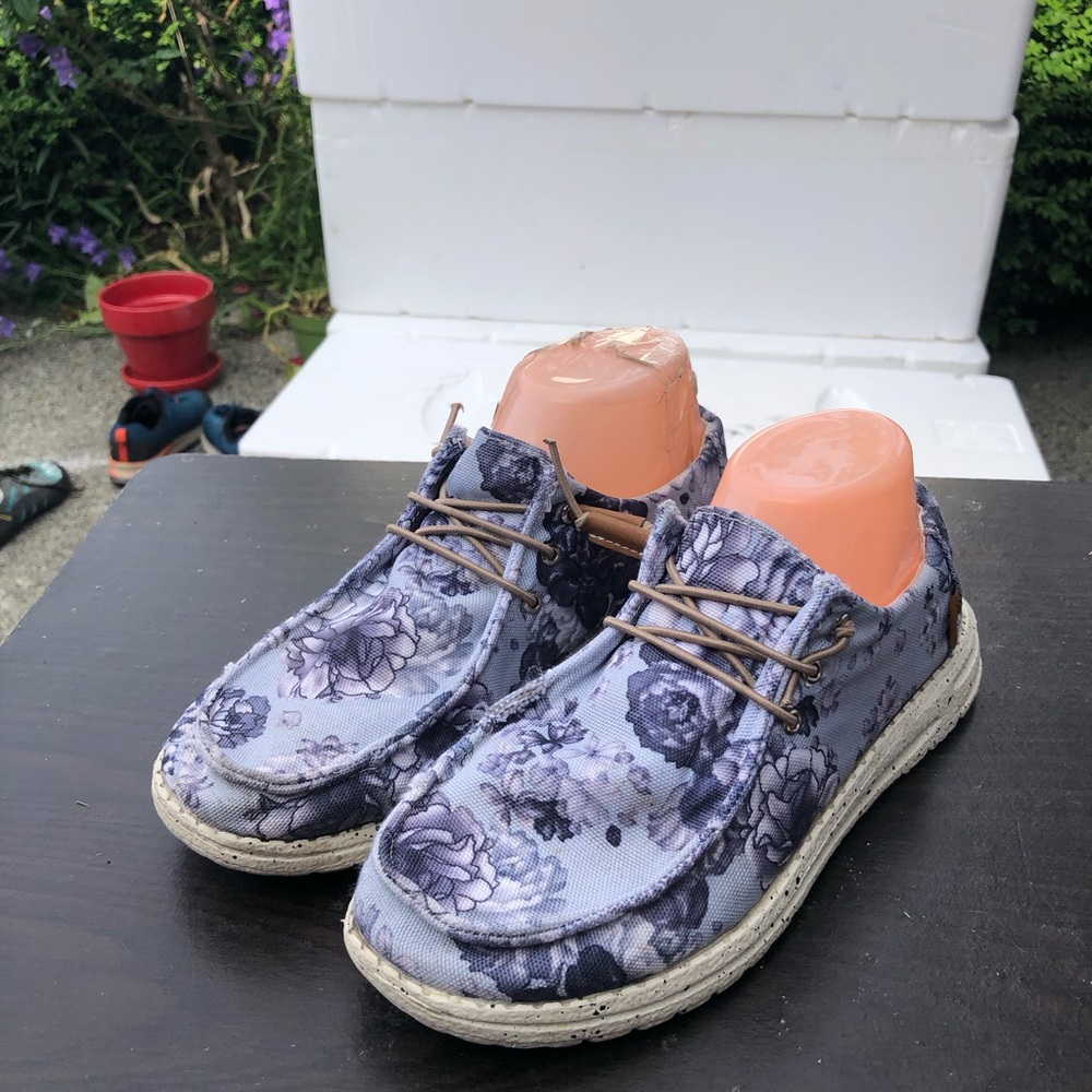 Avanti 1973 Vegan AMAZE Florals Splatter Soles Casual Slip On Shoes SZ 8